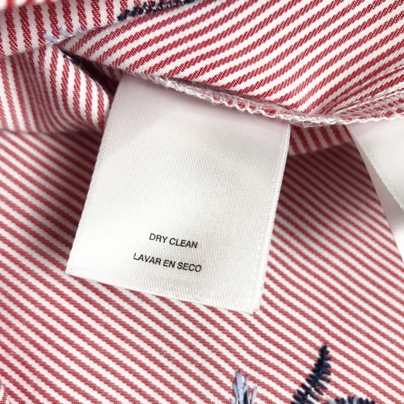 Nine West Red and White PinStripe Bell Sleeve Top | Small - Picture 11 of 14